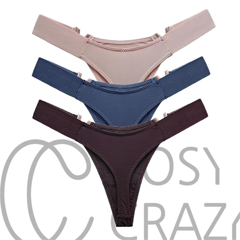 Cosycrazy® Low Rise Brazilian Thong with Shiny