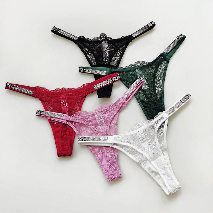 Cosycrazy® Glitter Fabric Brazilian Thong with Shiny